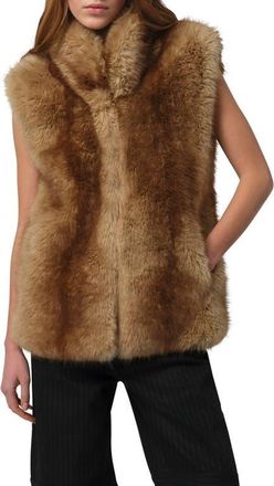 Apparis Laila Faux Mink Vest in Blonde Mink at Nordstrom, Size Medium