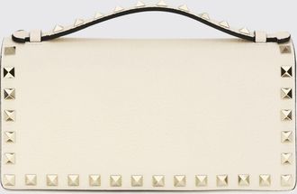 Valentino Garavani Borsa a mano Rockstud in pelle di vitello con borchie e tracolla a catena