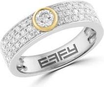 Effy Sterling Silver Lab Grown Diamond Band Ring at Nordstrom Rack, Size 7