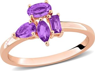 Mimi & Max Multi-Gem Cluster Ring Sterling Silver