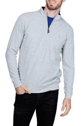 Tailorbyrd Quarter Zip Cozy Knit Pullover in Grey Heather at Nordstrom Rack, Size X-Large
