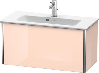 Duravit Duravit Xsquare Mueble De Pared Compacto 81,0x38,8 Cm, 1 Caj&oacute;n, Para Lavabo Me De Starck 234283, Color (frente/cuerpo): Perla De Albaricoque Laca De A