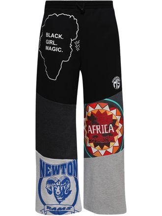 Marine Serre Joggingbroek met grafische print - Zwart