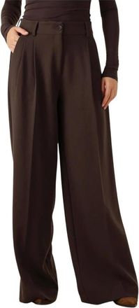 Omoda Dames, Broeken, Bruin, Maat: XS