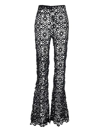 Norma Kamali Crochet Pants