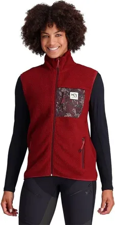 Kari Traa Rothe Fleece Vest - Womens in Rouge at Nordstrom, Size X-Small