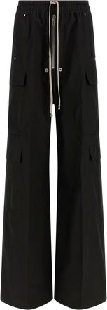 Rick Owens Pantaloni elasticizzati Cargobelas con coulisse - Nero