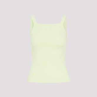 PANGAIA Dames geribbelde tanktop met vierkante hals