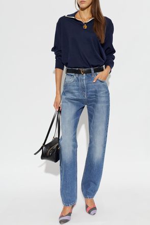Versace Straight-leg Jeans, Womens, Blue