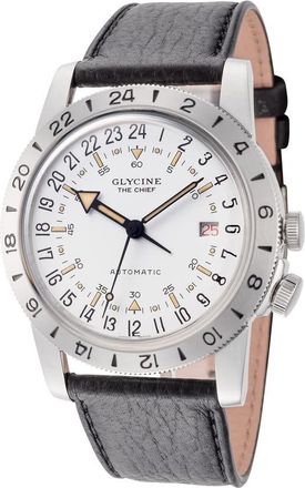 Glycine Airman Vintage The Chief Purist GMT Automatic White Dial Unisex Watch GL0471