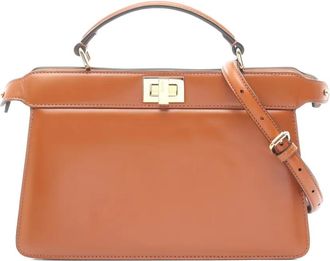 Fendi Borsa tote Peekaboo ISeeU East-West anni 2010 - Marrone