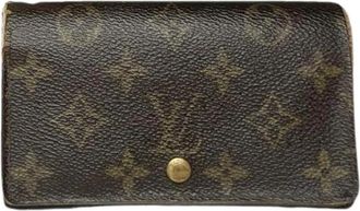 Louis Vuitton Pre-owned Vintage leren portemonnee - Dames - Vintage Accessoires - Bruin - ONE Size - Leer - Vintage