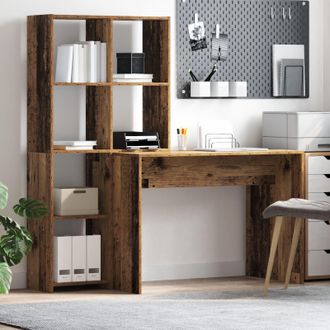 Berkfield Home with Shelf with Storage Old wood Engineered wood in Brown