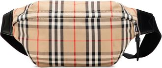 Burberry Marsupio Sonny medio in nylon con motivo House Check 2018-2025 - Marrone