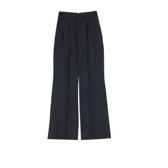 Alberta Ferretti Classic Flared Trousers with Satin Detail