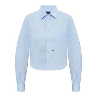 Dsquared2 Shirts, female, Blue, Size: 2XS Shirt with pocket