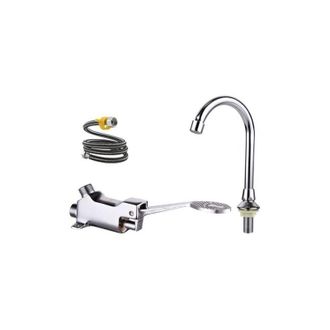 OEM Mitigeur Lavabo - Robinet A Pedale Sin Contacto - Para Ba&ntilde;o Laboratorio Hospital Escuela - Cobre Abs - 24 Cm - 681 G