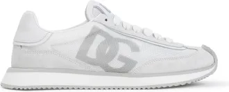 Dolce & Gabbana White Calf Leather Sneakers-Donna
