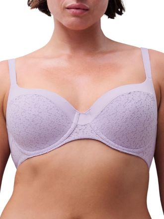 Chantelle Womens Norah Underwired Covering Full Cup Bra - Purple Polyamide - Size 38D