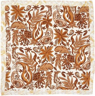 Nicole Miller Satin Paisley Square Scarf