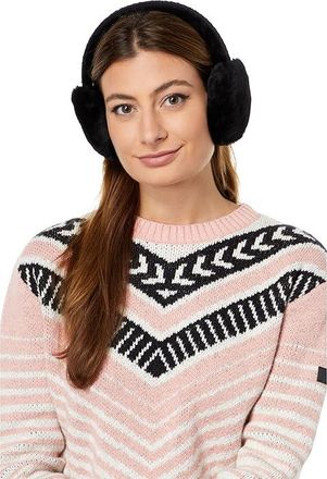 UGG Tasman Sheepskin Earmuffs Traditional Womens Hats Black, Leather