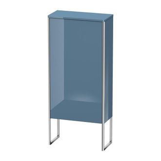 Duravit Armario De Media Altura Duravit Xsquare 50.0x23.6 Cm, 1 Puerta, Colgado A La Izquierda, 2 Estantes De Vidrio, Color (frente/cuerpo): Laca De Alto Bril