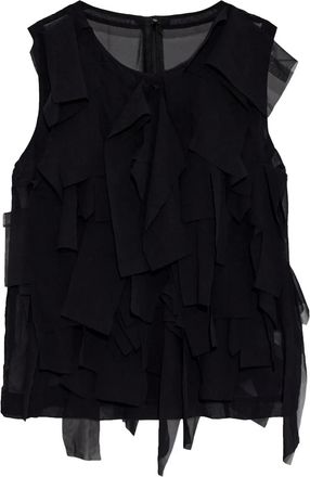 Comme Des Garçons Top con inserti - Nero