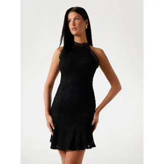 Guess Black Polyamide Cocktail Womens Dress