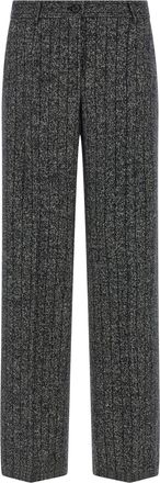 Dolce & Gabbana Bicolor Virgin Wool Casual Womens Pants