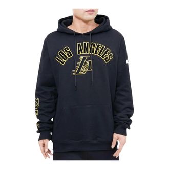 Pro Standard Pro Standard NBA Los Angeles Lakers Stacked Logo Hoodie in Black Men