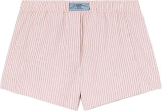 Ganni Shorts con logo - Rosa
