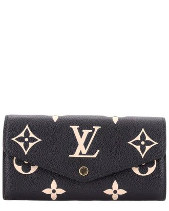 Louis Vuitton Sarah Wallet Nm Bicolor Monogram Empreinte Giant (Authentic Pre-Loved)