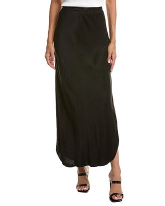 Bella Dahl Asymmetric Side Slit Bias Skirt
