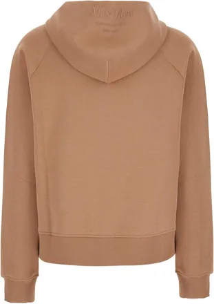 Max Mara Womens Sweatshirt Marea Beige Cotton Sweatshirts Sweater