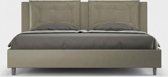 Les Tendances Cama Doble Container 160x200 Cabecero Con Cojines Annalisa M1 - Marr&oacute;n