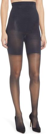 Spanx SPANXshape High-Waisted Mid-Thigh Sheers in Black at Nordstrom