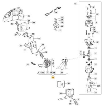 STIGA Sports Cilindro Y Pist&oacute;n Original Stiga Cortasetos Shp60 - H60 - Aht60 118804985/0