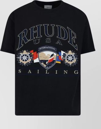 Rhude cotton graphic short-sleeve t-shirt