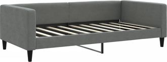 vidaXL Sof&aacute; Cama De Tela Gris Oscuro 100x190 Cm Vidaxl