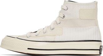 Converse Chuck 70 Hi Mono Patchwork - Antique White 167139C