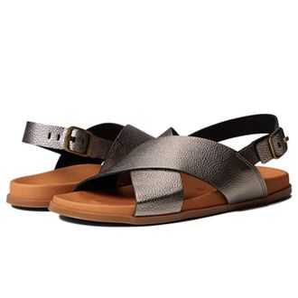 Eric Michael Eric Michael Apollo Sandals -8 Bronze Leather Slingback ZAP1038