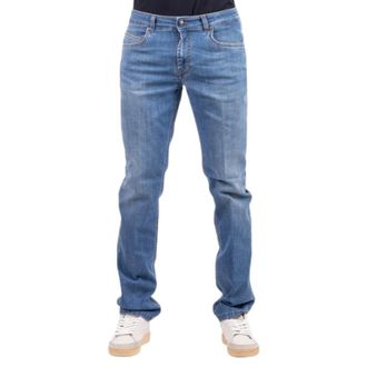 Fay Slim-fit Jeans, male, Blue, Size: W34 Slim-fit Jeans