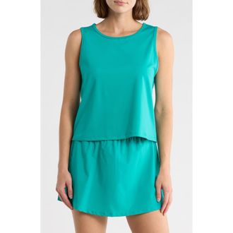 90 Degree by Reflex Easy Flow Tank Top in Tropical Green at Nordstrom Rack, Size X-Large