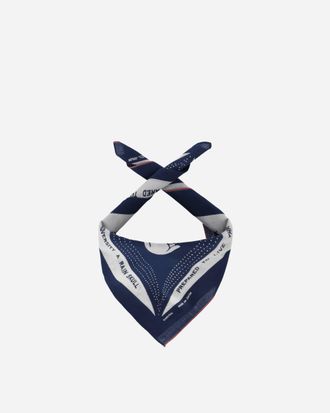 KAPITAL Fastcolor Selvedge Bandana (Rainskull No Woman No Cry) Navy
