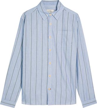 Oliver Spencer New York Special Striped Cotton Shirt - Blue - 42 (C16.5 / XL)