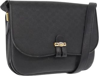 Gucci Pre-owned Vintage Schoudertas - Dames - Vintage Schoudertas - Zwart - ONE Size - Leer - Vintage