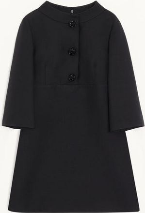 Valentino Abito Corto In Crepe Couture Donna NERO 36