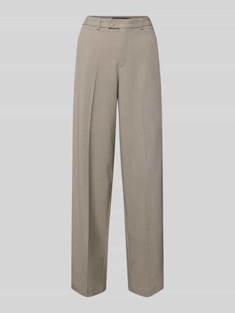 Vero Moda Straight Fit Bundfaltenhose mit Viskose-Anteil Modell TEXAS in Beige, Gr&ouml;&szlig;e XL/30