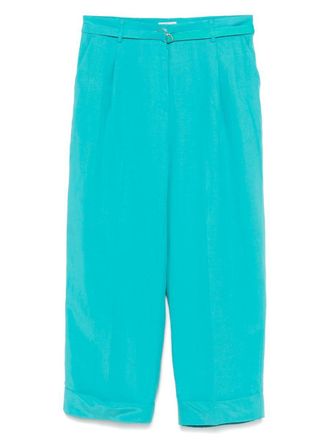 Liu Jo Turquoise Trousers With Belt