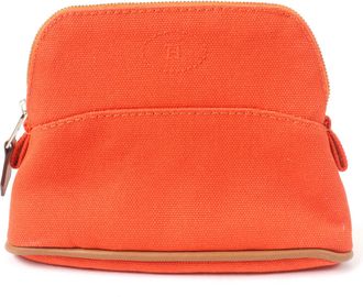 Herm&egrave;s Orange Cotton Pouch (Pre-Owned)
